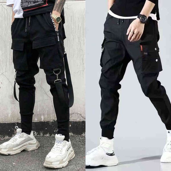 men jeans 2022hip hop joggers mens black harem pants multi pocket ribbons sports streetwear cargo men japanese 22 1221, Blue
men jeans 2022hip hop joggers mens black harem pants multi pocket ribbons sports streetwear cargo men japanese 22 1221, Blue