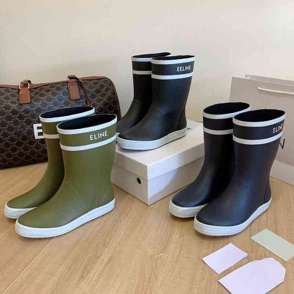 boots take pos of the same rain boots on hongchao street. women's autumn and winter waterproof shoes. flat bottomed middle barrel singl, Black
boots take pos of the same rain boots on hongchao street. women's autumn and winter waterproof shoes. flat bottomed middle barrel singl, Black