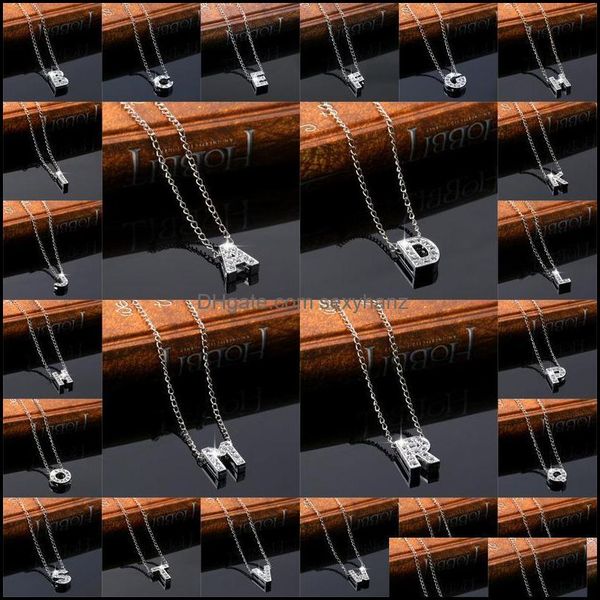 pendant necklaces necklace sier short chain choker crystal personal 26 english letters name pretty fine je sexyhanz dhcel, Silver
pendant necklaces necklace sier short chain choker crystal personal 26 english letters name pretty fine je sexyhanz dhcel, Silver