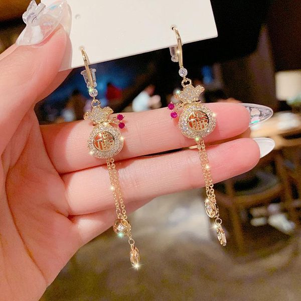 dangle & chandelier long gold chinese style wallet earrings 2022 high-end tassel trend retro party accessories ladies gift jewelry, Silver
dangle & chandelier long gold chinese style wallet earrings 2022 high-end tassel trend retro party accessories ladies gift jewelry, Silver