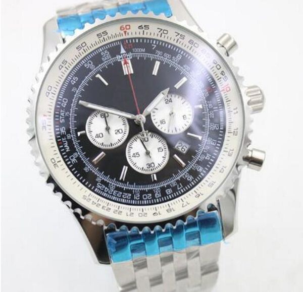 46mm new watch quality b06 b01 navitimer chronograph battery movement quartz silver dial men watch stainsteel steel mens wristwatches, Slivery;brown
46mm new watch quality b06 b01 navitimer chronograph battery movement quartz silver dial men watch stainsteel steel mens wristwatches, Slivery;brown