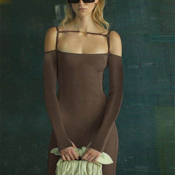 wannathis womens slash neck dress partywear bodycon long sleeve elegant casual brown chic fashion knitting midi dresses 220607, Black;gray
wannathis womens slash neck dress partywear bodycon long sleeve elegant casual brown chic fashion knitting midi dresses 220607, Black;gray