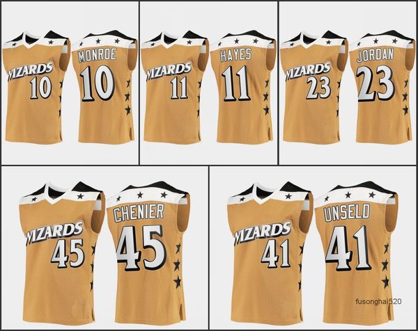 washington's bullets's men earl monroe elvin hayes michael jor dan wes unseld phil chenier custom rare vintage gold jersey, Black
washington's bullets's men earl monroe elvin hayes michael jor dan wes unseld phil chenier custom rare vintage gold jersey, Black
