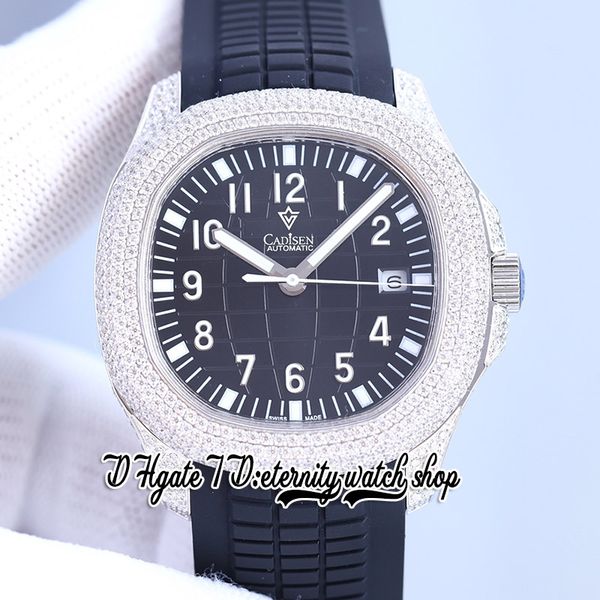 2022 sf 5167 cal.324 sfa324 automatic iced out mens watch 40mm black texture dial stainless steel diamond inlay case rubber strap super vers, Slivery;brown
2022 sf 5167 cal.324 sfa324 automatic iced out mens watch 40mm black texture dial stainless steel diamond inlay case rubber strap super vers, Slivery;brown