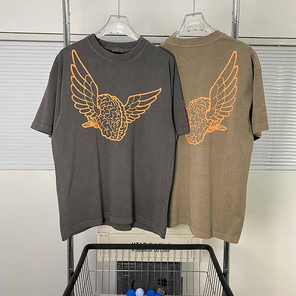 men's t-shirts gllery dept creative funny wings printed round neck short sleeve washed used men's and women's summer fashion, White;black
men's t-shirts gllery dept creative funny wings printed round neck short sleeve washed used men's and women's summer fashion, White;black