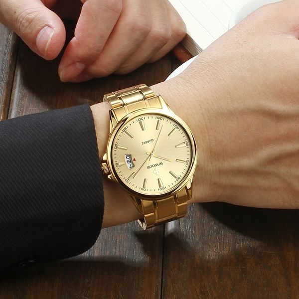 relogios masculino wwoor mens luxury gold quartz calandar clock men golden stainless steel sport watch erkek kol saati, Slivery;brown
relogios masculino wwoor mens luxury gold quartz calandar clock men golden stainless steel sport watch erkek kol saati, Slivery;brown