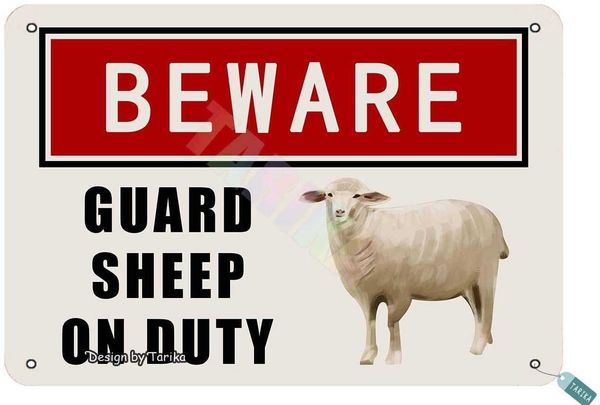 beware guard sheep on duty for home,outdoor,restaurants,club,house,room,cafe,pubs,man cave,street,farm metal vintage tin sign wall
beware guard sheep on duty for home,outdoor,restaurants,club,house,room,cafe,pubs,man cave,street,farm metal vintage tin sign wall
