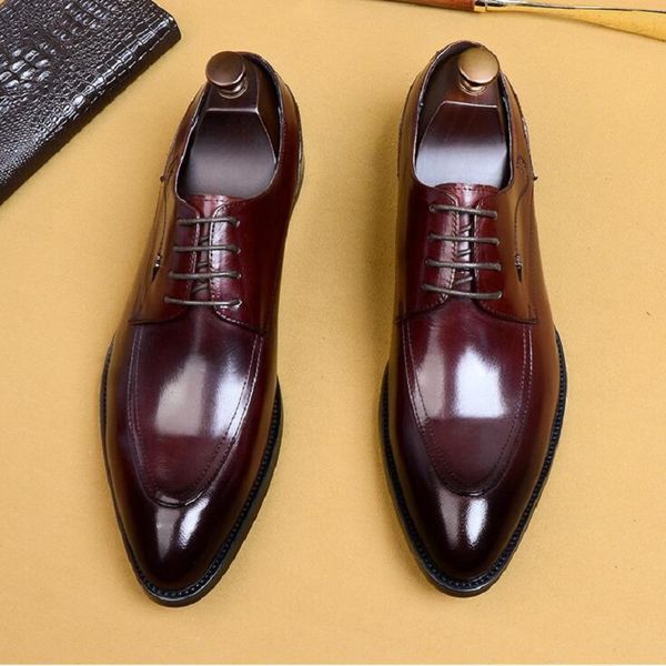 men genuine leather shoes business dress classic style black lace up pointed toe shoes oxford shoes size 46 da44
men genuine leather shoes business dress classic style black lace up pointed toe shoes oxford shoes size 46 da44