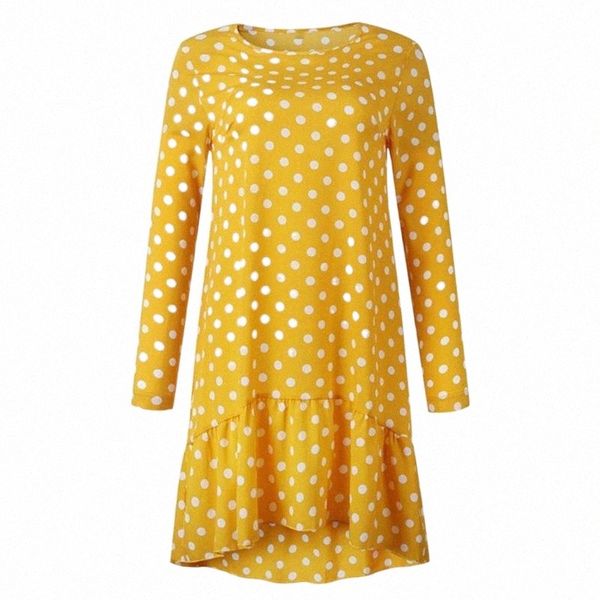 casual dresses spring summer street women fashion polka dot print long sleeve irregular ruffle hem mini loose dress party vestidos v8c9#, Black;gray
casual dresses spring summer street women fashion polka dot print long sleeve irregular ruffle hem mini loose dress party vestidos v8c9#, Black;gray