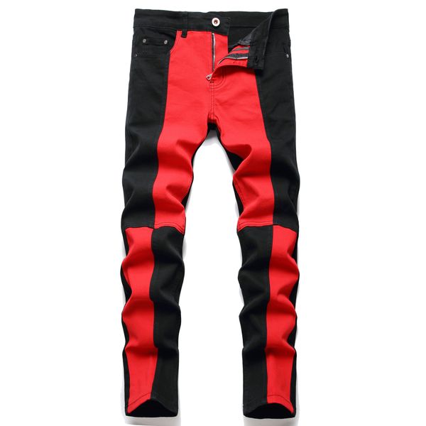 patchwork jeans pants men slim fit straight biker denim pants big size motocycle men's hip hop trousers for male 28-42, Black;brown
patchwork jeans pants men slim fit straight biker denim pants big size motocycle men's hip hop trousers for male 28-42, Black;brown