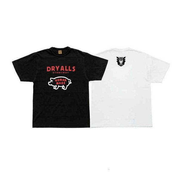 made human fashion cartoon piggy men's and women's short sleeve cylinder slub cotton couple t-shirt, White;black
made human fashion cartoon piggy men's and women's short sleeve cylinder slub cotton couple t-shirt, White;black