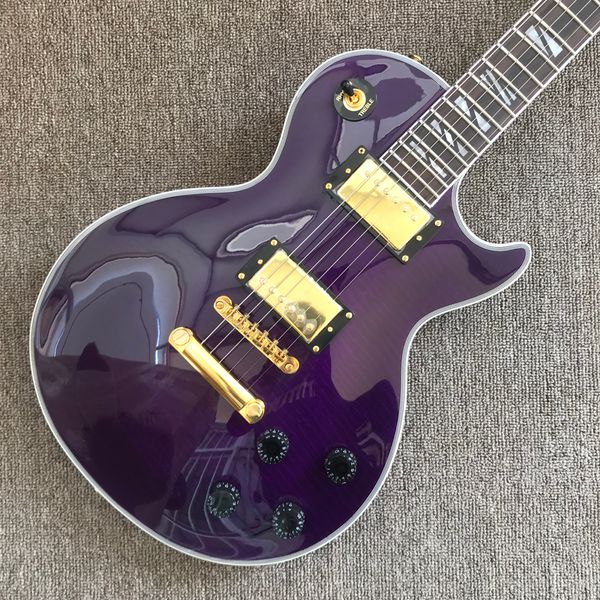 custom lp electric guitar, god hardware, rosewood fingerboard, purple flame maple solid mahogany body guitar, 001
custom lp electric guitar, god hardware, rosewood fingerboard, purple flame maple solid mahogany body guitar, 001