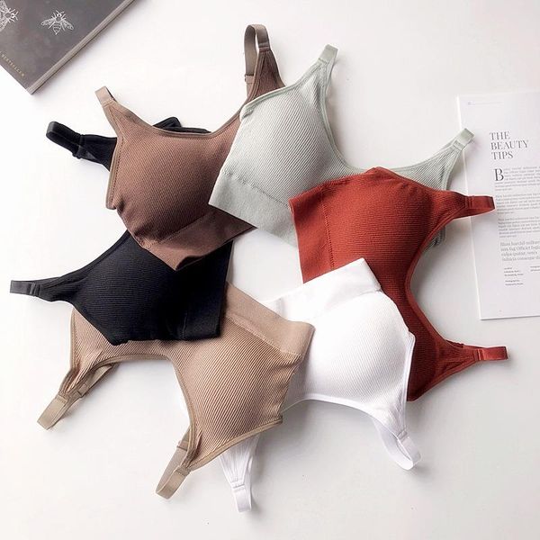 seamless vest bra slim crop without steel ring ladies comfortable underwear, Red;black
seamless vest bra slim crop without steel ring ladies comfortable underwear, Red;black