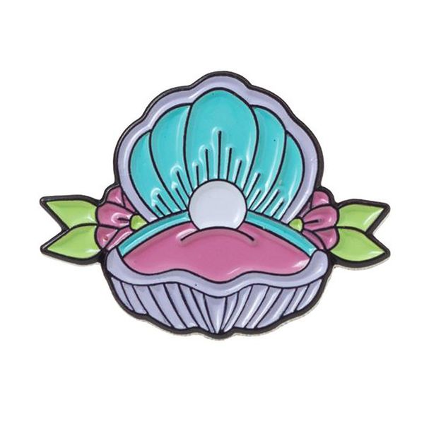 cartoon pearl shell brooch flower wreath enamel pin wholesale creative metal badges jewelry small women accessories, Gray
cartoon pearl shell brooch flower wreath enamel pin wholesale creative metal badges jewelry small women accessories, Gray