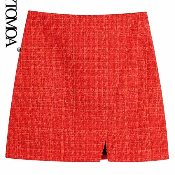 kpytomoa women fashion with print lining front slit tweed mini skirt vintage high waist side zipper female skirts mujer 220324, Black
kpytomoa women fashion with print lining front slit tweed mini skirt vintage high waist side zipper female skirts mujer 220324, Black