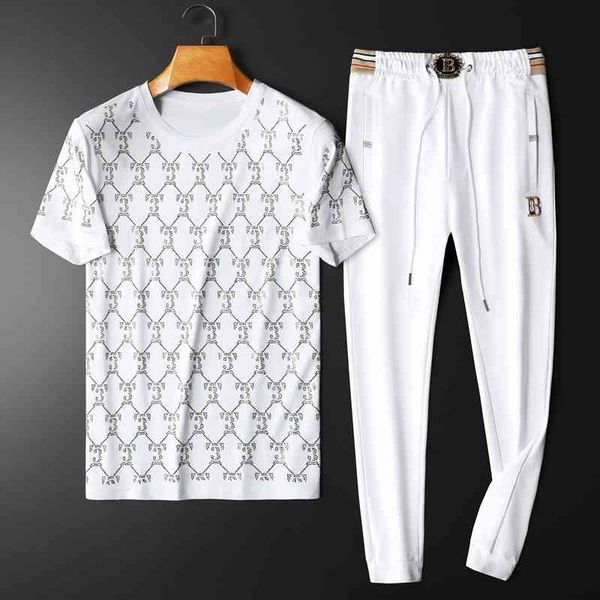22 leisure neck short sleeve suit summer new fashion casual slim fit men's simple and comfortable all-match t-shirts, White;black
22 leisure neck short sleeve suit summer new fashion casual slim fit men's simple and comfortable all-match t-shirts, White;black