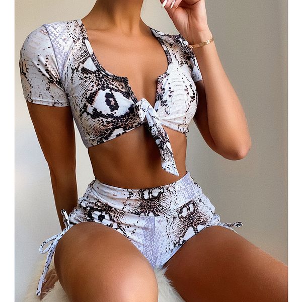 high waist bikini set 2022 new short sleeve swimwear women swimsuit female two pieces bikini bather bathing suit beachwear swim, White;black
high waist bikini set 2022 new short sleeve swimwear women swimsuit female two pieces bikini bather bathing suit beachwear swim, White;black