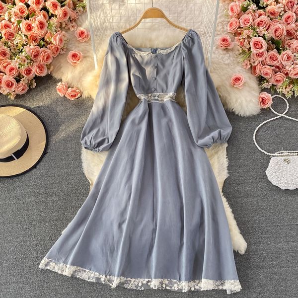 puff sleeve dress boho midi autumn long sleeve vintage lace dress woman patchwork square neck party dresses for women retro, Black;gray
puff sleeve dress boho midi autumn long sleeve vintage lace dress woman patchwork square neck party dresses for women retro, Black;gray