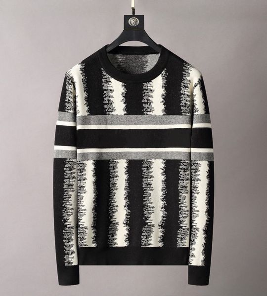 brand men's sweater black and white stripes designer luxury pullover double letter sweater with logo, White;black
brand men's sweater black and white stripes designer luxury pullover double letter sweater with logo, White;black
