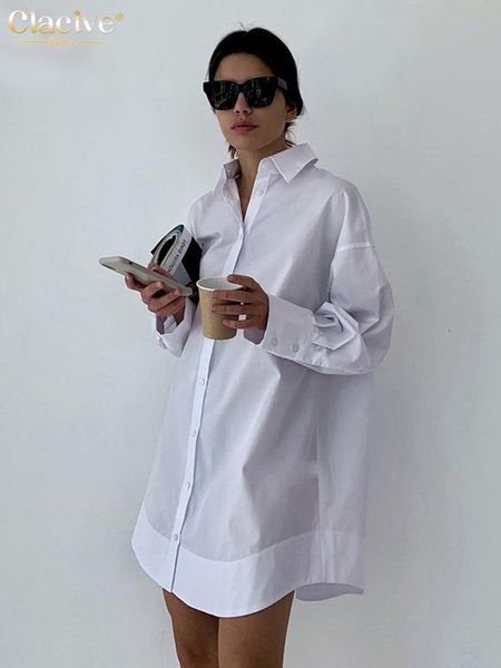clacive white loose lapel women s shirt autumn long sleeve fashion blouses casual office single breasted shirts woman 220810
clacive white loose lapel women s shirt autumn long sleeve fashion blouses casual office single breasted shirts woman 220810
