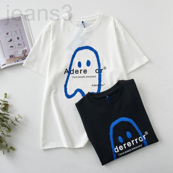 women's t-shirt designer ghost print short sleeve t-shirt high texture spring and summer new couple wear version ader men's women&, White
women's t-shirt designer ghost print short sleeve t-shirt high texture spring and summer new couple wear version ader men's women&, White