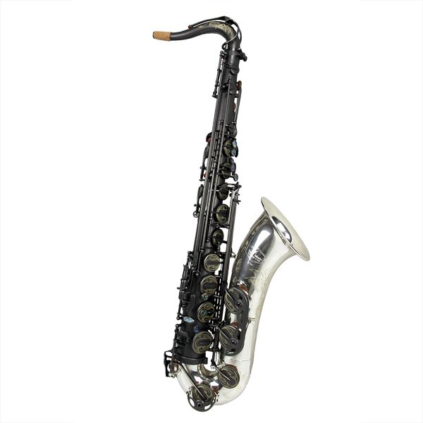 high grade matte black silver bell tenor saxophone
high grade matte black silver bell tenor saxophone