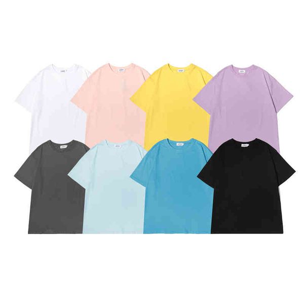 oversize loose brand high street fashion hip hop solid color t-shirt men's and women's drop shoulder short sleeve t-shirt, White;black
oversize loose brand high street fashion hip hop solid color t-shirt men's and women's drop shoulder short sleeve t-shirt, White;black