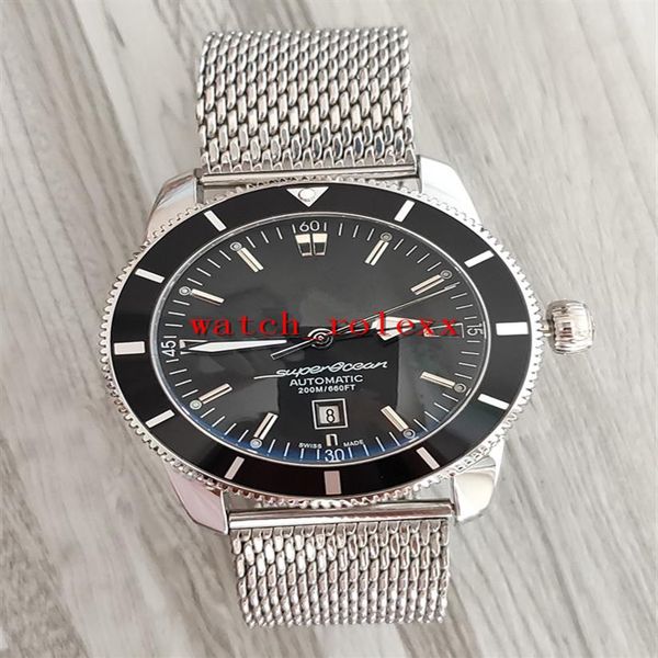 luxry super ocean heritage 46mm a1732124 ba61 154a black dial japan miyota automatic mens watch ceramic bezel stainless steel band303c, Slivery;brown
luxry super ocean heritage 46mm a1732124 ba61 154a black dial japan miyota automatic mens watch ceramic bezel stainless steel band303c, Slivery;brown