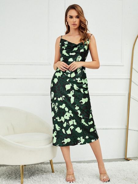 x sylvia mollie graphic print backless satin cami dress 92np#, Black;gray
x sylvia mollie graphic print backless satin cami dress 92np#, Black;gray