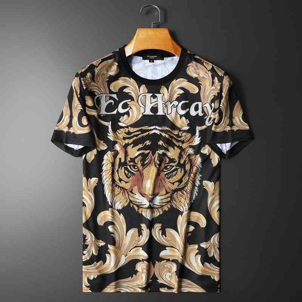 2022 men's new printing double light cotton tiger head drill short sleeve streetwear women's clothing summer 50% off, White;black
2022 men's new printing double light cotton tiger head drill short sleeve streetwear women's clothing summer 50% off, White;black