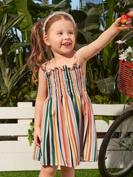 toddler girls striped colorblock knot shoulder shirred slip dress she, Red;yellow
toddler girls striped colorblock knot shoulder shirred slip dress she, Red;yellow