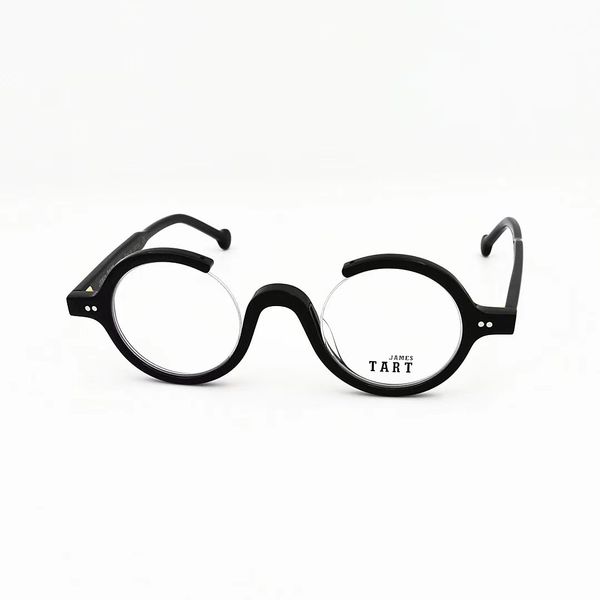 james tart 236 optical eyeglasses for men women retro style anti-blue light lens plate plank round frame with box, White;black
james tart 236 optical eyeglasses for men women retro style anti-blue light lens plate plank round frame with box, White;black