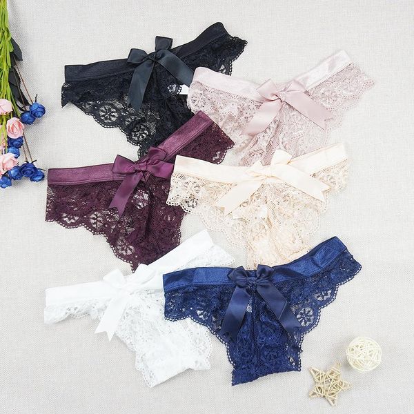 3pcs lots lace thong women panties tangas bow g-string transparent seamless underpants hollow out panty ladies t-back, Black;pink
3pcs lots lace thong women panties tangas bow g-string transparent seamless underpants hollow out panty ladies t-back, Black;pink