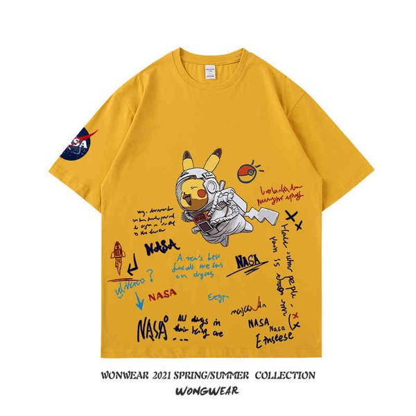 nasa astronaut t-shirt men's joint short sleeve ins fashion cartoon pure cotton couple student summer clothing bottoms 6hwh1, White;black
nasa astronaut t-shirt men's joint short sleeve ins fashion cartoon pure cotton couple student summer clothing bottoms 6hwh1, White;black