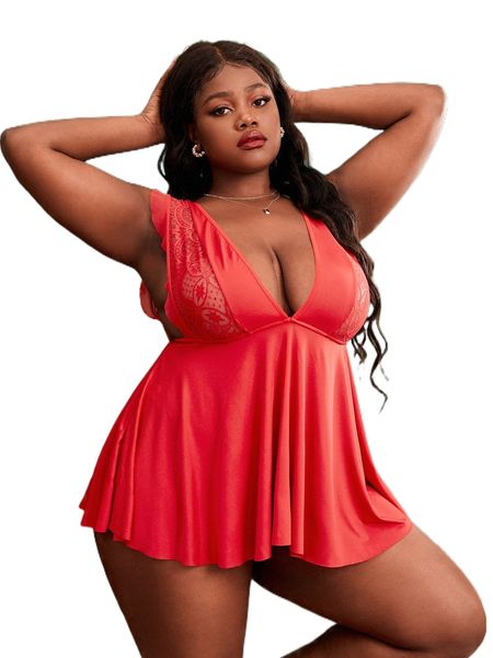 plus contrast lace dress z0mn#, Black;white
plus contrast lace dress z0mn#, Black;white