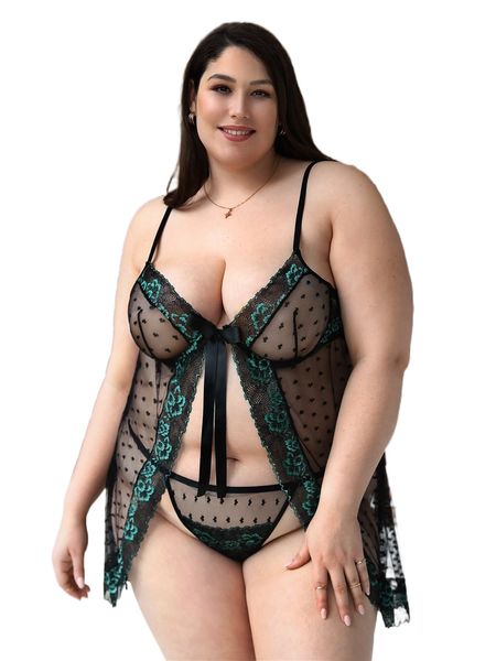 plus heart pattern contrast lace bow underwire slips with thong k5tb#, Black;white
plus heart pattern contrast lace bow underwire slips with thong k5tb#, Black;white