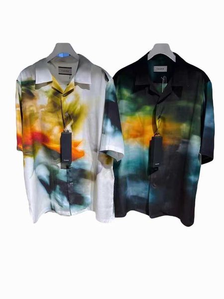 original new product taakk 22ss tie dye rendering fog psychedelic flowers hawaii your childe's short sleeved shirt, White;black
original new product taakk 22ss tie dye rendering fog psychedelic flowers hawaii your childe's short sleeved shirt, White;black