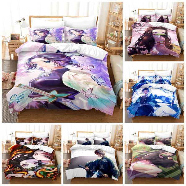 wholesale custom bedding sets anime demon slayer 3d duvet cover set children universal polyester skin friendly breathable quilt cover with p
wholesale custom bedding sets anime demon slayer 3d duvet cover set children universal polyester skin friendly breathable quilt cover with p