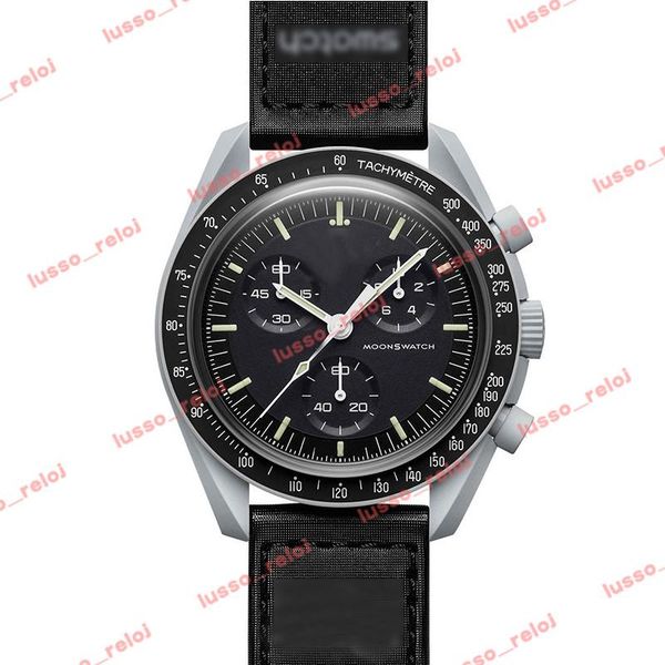 2022ss moonswatch quarz chronograph mens watch mission to mercury 42mm real black nylon super luxury watch james montre de luxe limited edit, Slivery;brown
2022ss moonswatch quarz chronograph mens watch mission to mercury 42mm real black nylon super luxury watch james montre de luxe limited edit, Slivery;brown
