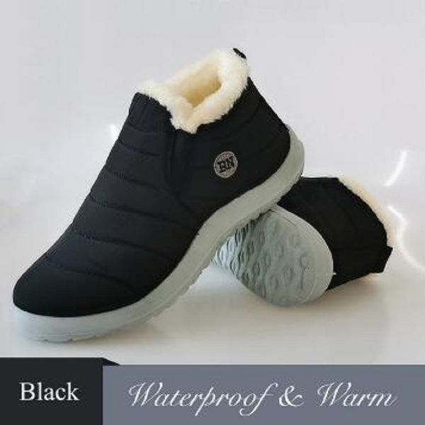 snow boots women shoes warm plush fur ankle boots winter female slip on flat sport shoes waterproof ultralight footwear, Black
snow boots women shoes warm plush fur ankle boots winter female slip on flat sport shoes waterproof ultralight footwear, Black