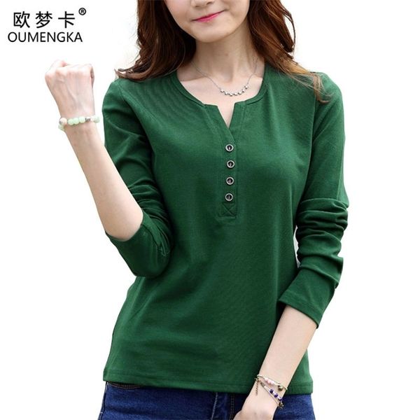 oumengka tee shirt femme autumn long sleeve tshirt women t shirt womens fashion poleras de mujer solid camisetas mujer 4xl 210317, White
oumengka tee shirt femme autumn long sleeve tshirt women t shirt womens fashion poleras de mujer solid camisetas mujer 4xl 210317, White