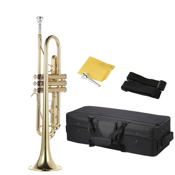 musical trumpet bb b flat brass trompeta exquisite durable trompete musical instrument with mouthpiece gloves strap case
musical trumpet bb b flat brass trompeta exquisite durable trompete musical instrument with mouthpiece gloves strap case