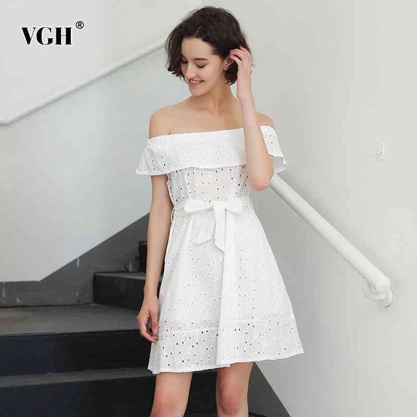 hollow out white dress for women slash neck short sleeve high waist lace up bowknot elegant dresses female fashion 210507, Black;gray
hollow out white dress for women slash neck short sleeve high waist lace up bowknot elegant dresses female fashion 210507, Black;gray