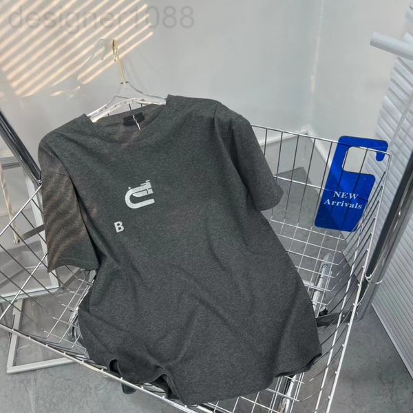 women's t-shirt designer paris correct edition 22 spring and summer new double b lock letter flash powder printing cement gray loose ro, White
women's t-shirt designer paris correct edition 22 spring and summer new double b lock letter flash powder printing cement gray loose ro, White
