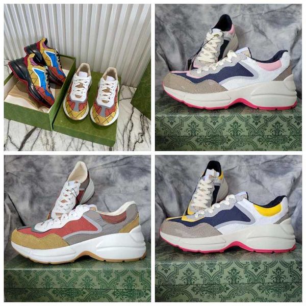 luxury rhyton sneaker men trainer vintage classical chaussures ladies casual shoes designer sneakers vintages trainers size 35-45, Black
luxury rhyton sneaker men trainer vintage classical chaussures ladies casual shoes designer sneakers vintages trainers size 35-45, Black