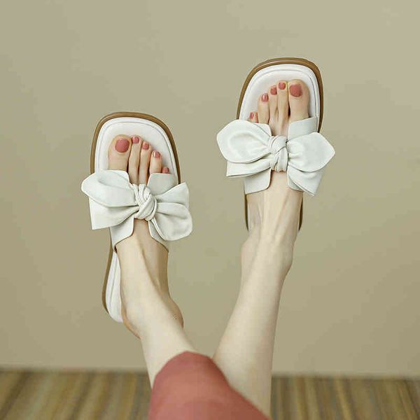 sandals slippers women's summer first layer cowhide bow sweet flat bottom wear a-line leisure sandals mlk2, Black
sandals slippers women's summer first layer cowhide bow sweet flat bottom wear a-line leisure sandals mlk2, Black