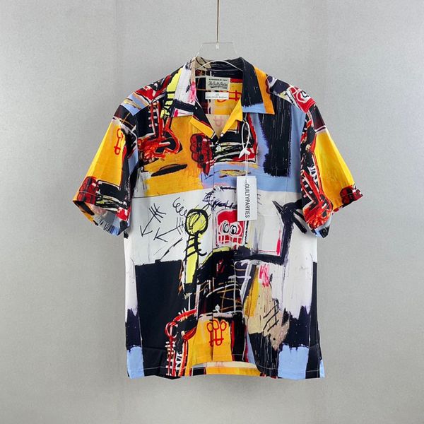 2022 japan women multicolor graffiti tee hawaii beach casual shirt spring summer cool hip hop short sleeve, Black;brown
2022 japan women multicolor graffiti tee hawaii beach casual shirt spring summer cool hip hop short sleeve, Black;brown