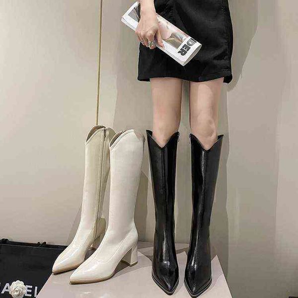 knee length boots women's high heels autumn and winter 2022 new pointed v-mouth knight thick heel side zipper 220726, Black
knee length boots women's high heels autumn and winter 2022 new pointed v-mouth knight thick heel side zipper 220726, Black