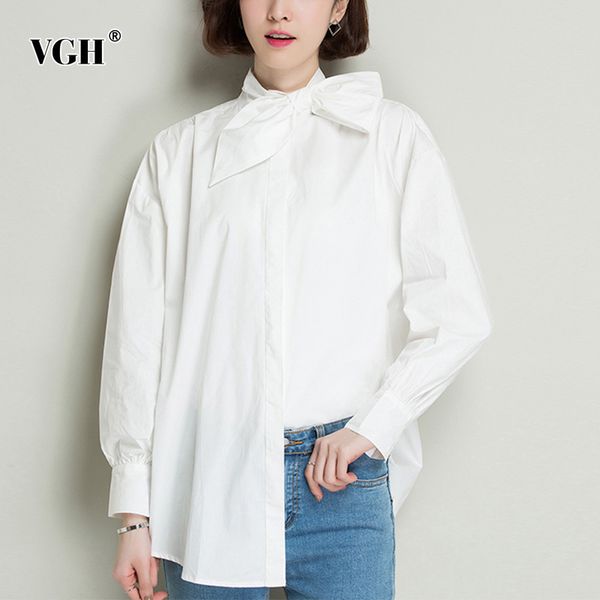 casual patchwork bowknot shirt for women bow collar long sleeve loose white blouse female fall fashion clothing 210507
casual patchwork bowknot shirt for women bow collar long sleeve loose white blouse female fall fashion clothing 210507