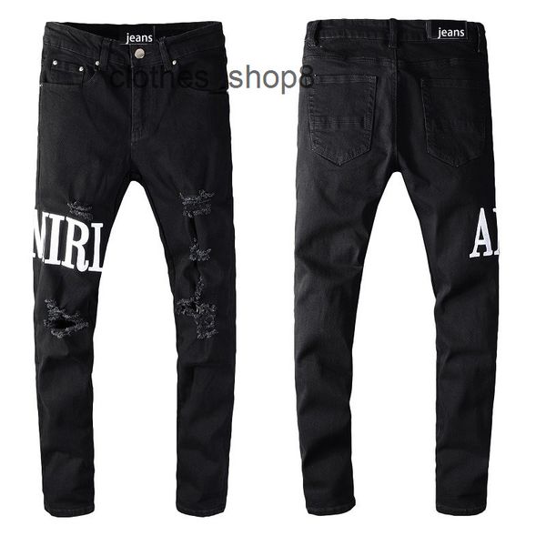 men's jeans designer amirss pants trend fashion brand new black embroidered elastic tight legged jeans 649 ukeh, Blue
men's jeans designer amirss pants trend fashion brand new black embroidered elastic tight legged jeans 649 ukeh, Blue
